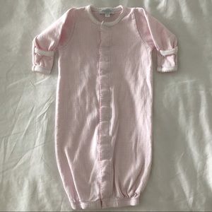 Magnolia Baby Convertible Gown Baby Girls Pajamas, pink check